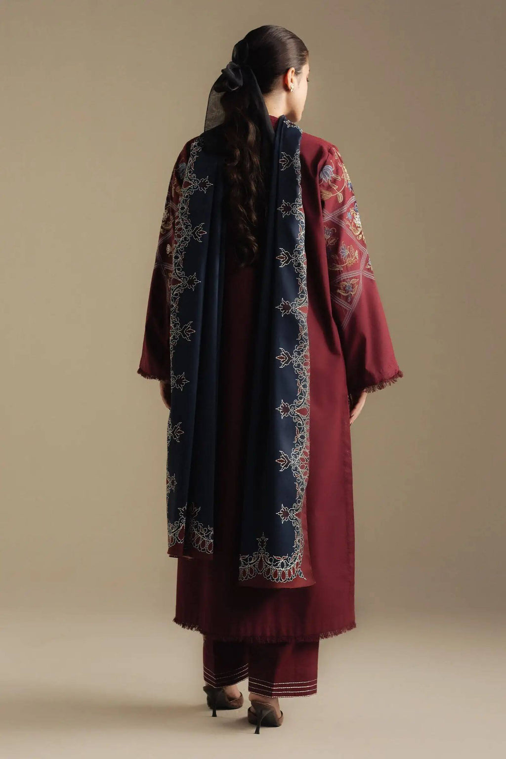 DHANAK EMBROIDERY 3Pc