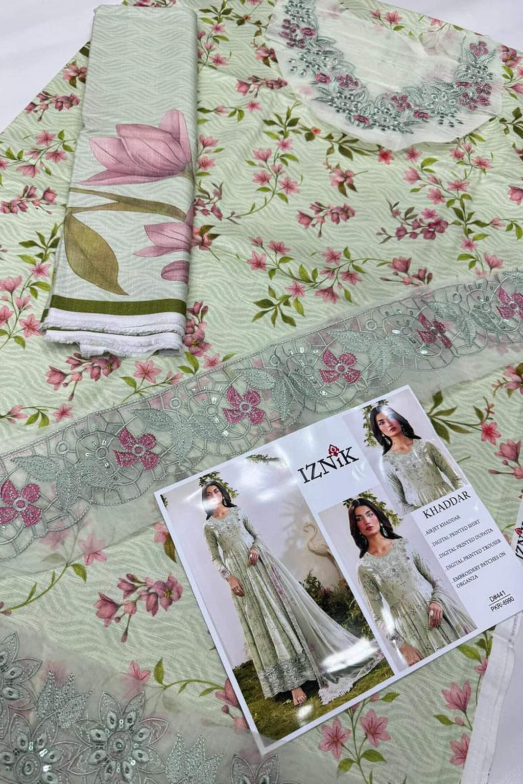 KHADDER WITH PATCHES 3Pc