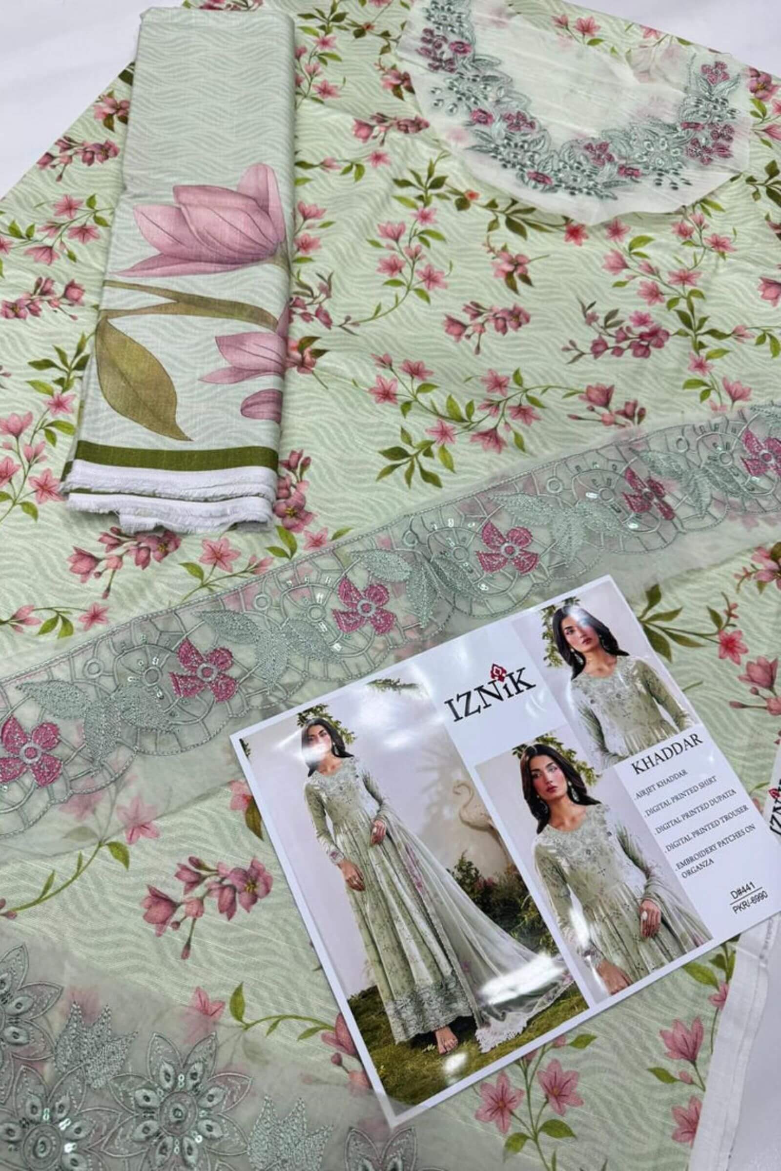 KHADDER WITH PATCHES 3Pc