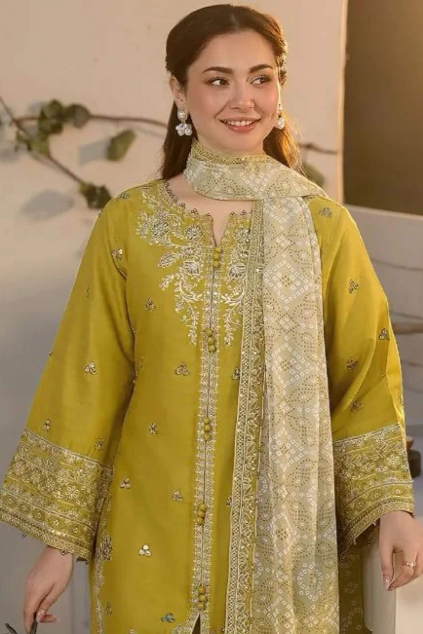 Dhanak with Dhanak Dupatta