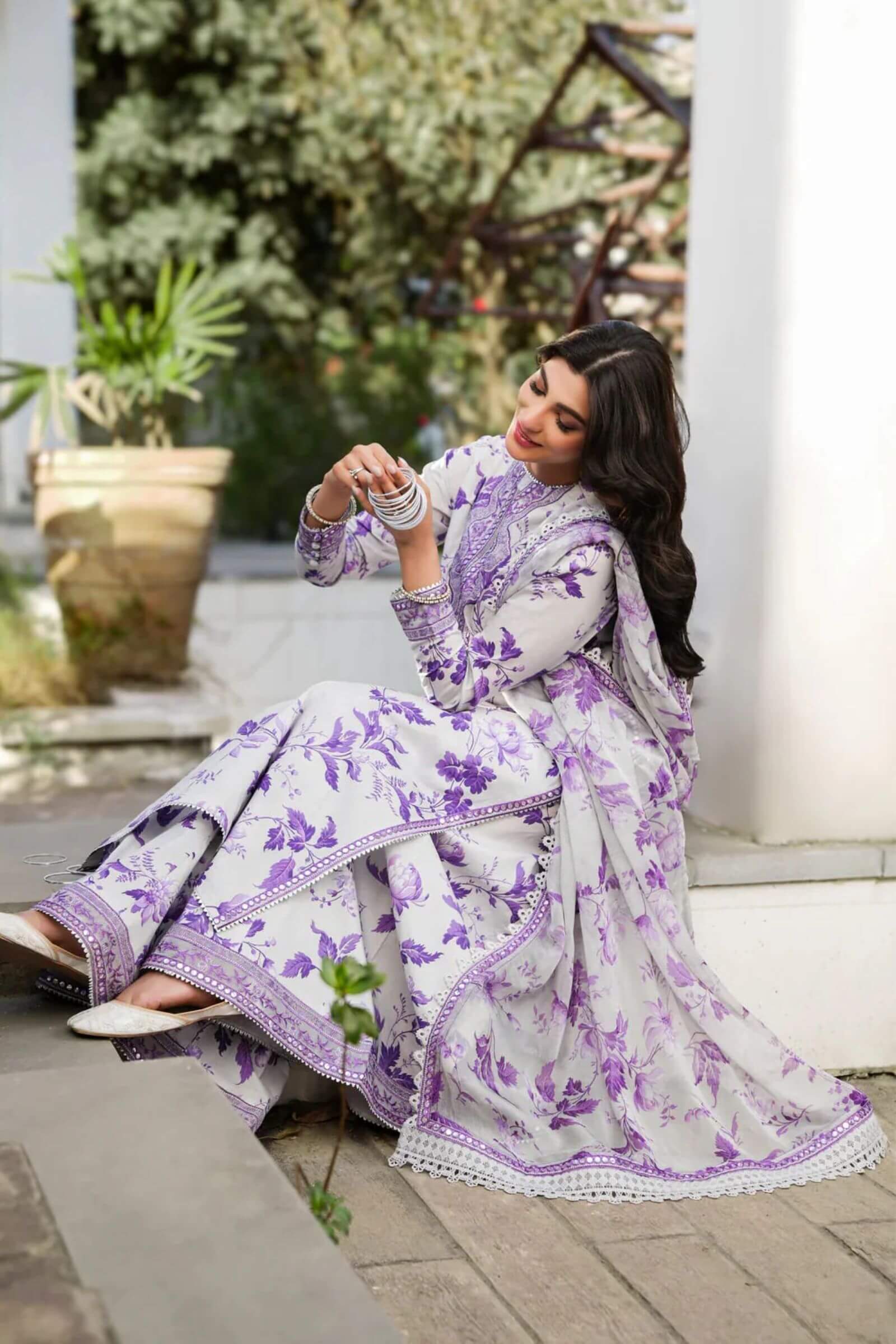 KHADAR 3Pc AFROZEH WITH DUPATTA READY TO WEAR