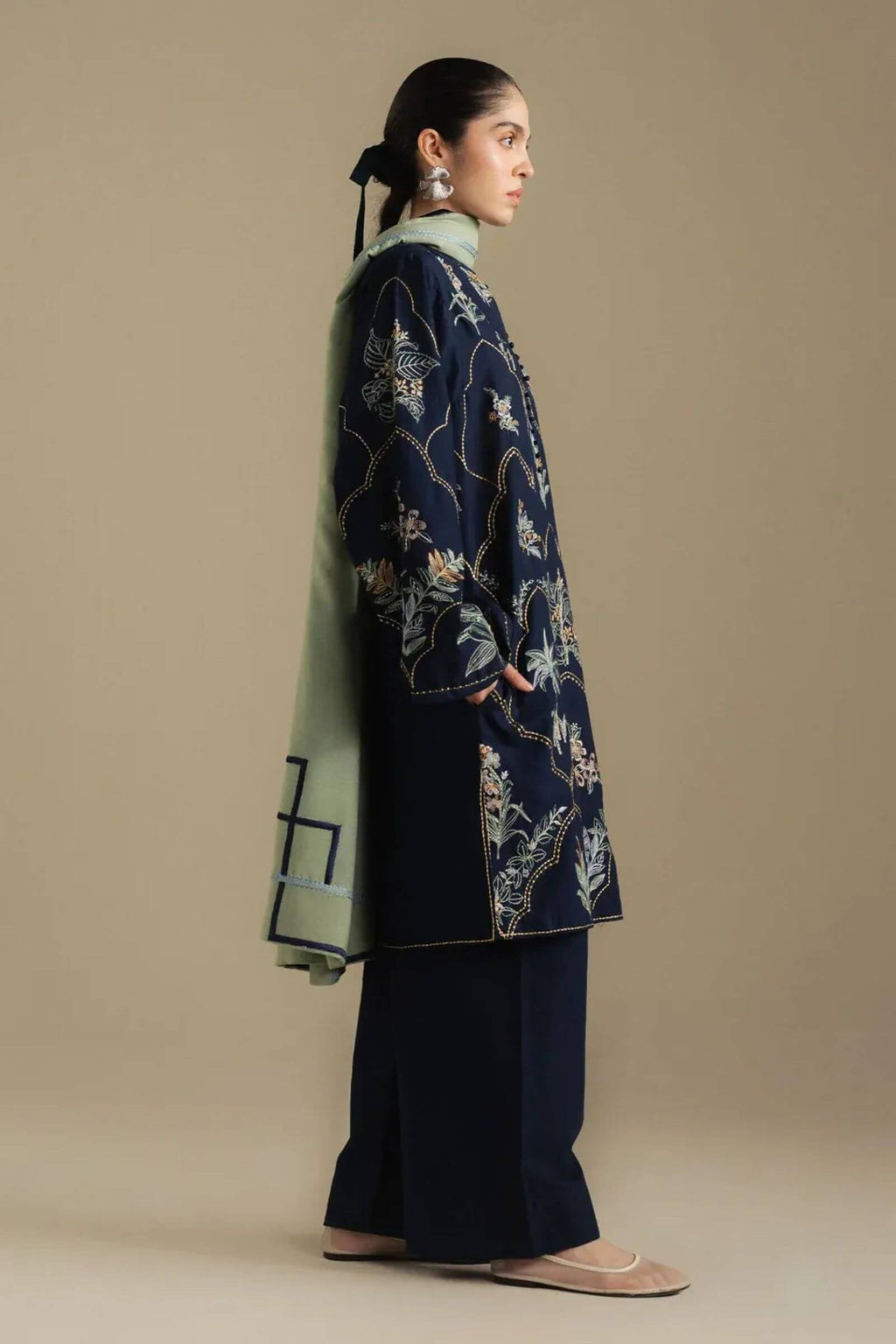 Dhanak with Dupatta Patches