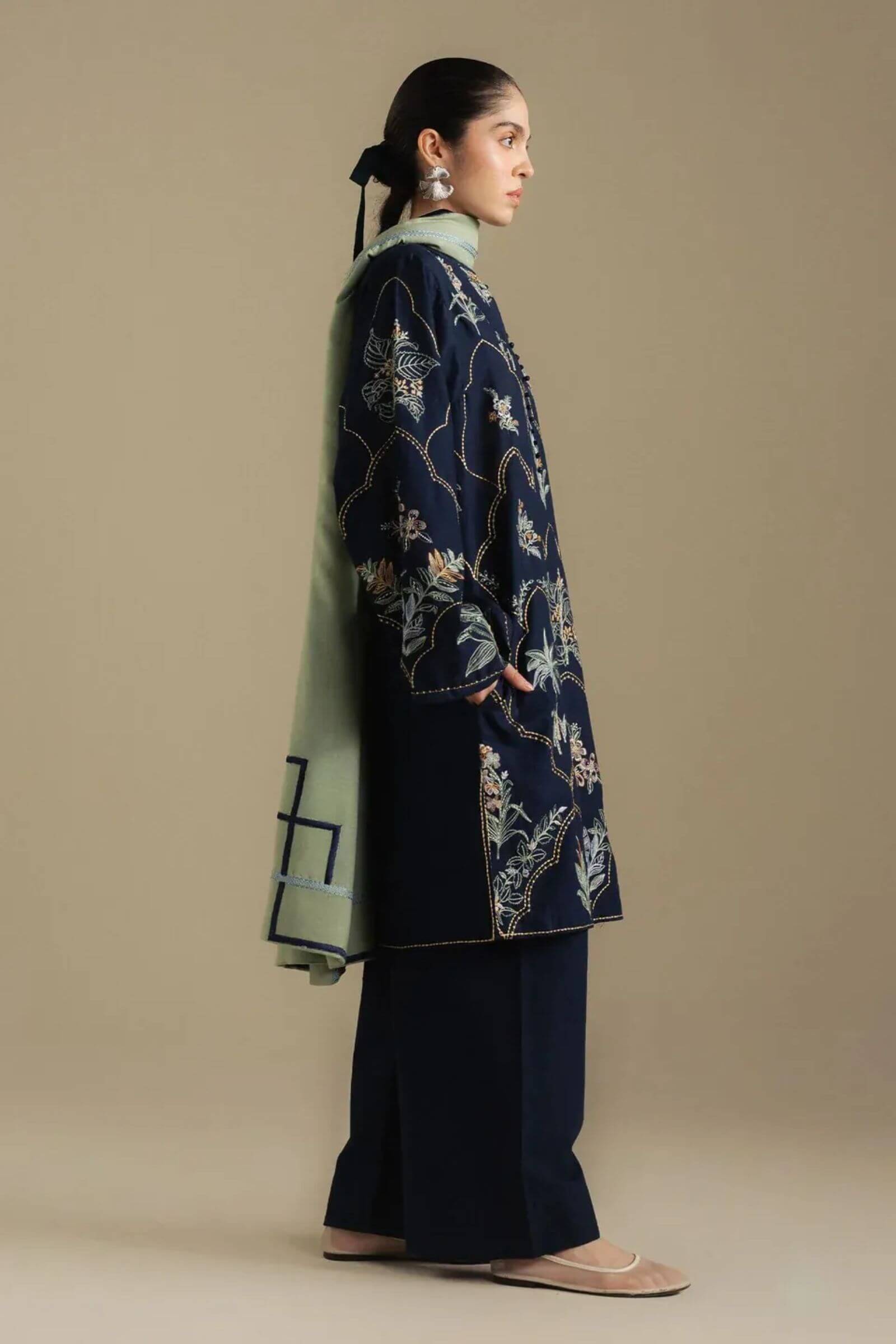 Dhanak with Dupatta Patches