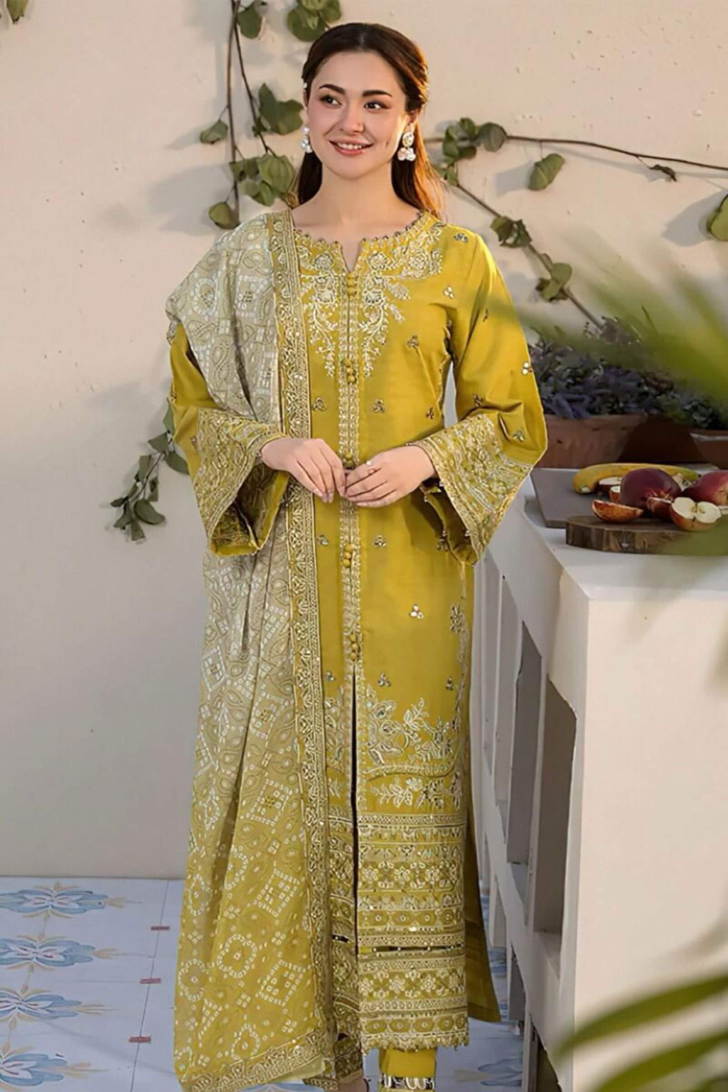 Dhanak with Dhanak Dupatta