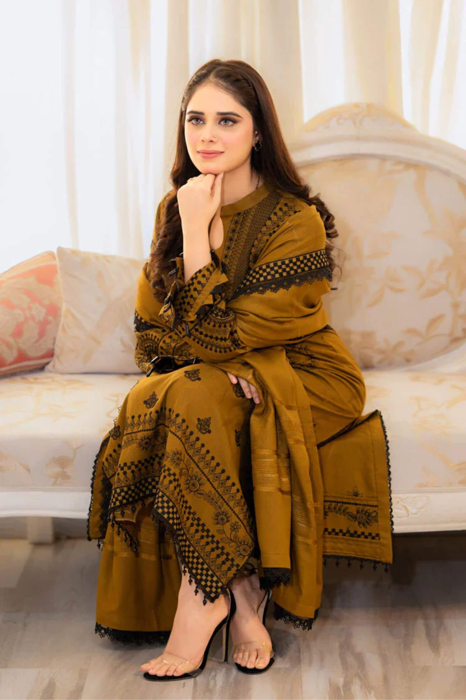 DHANAK EMBROIDERY 3 PC