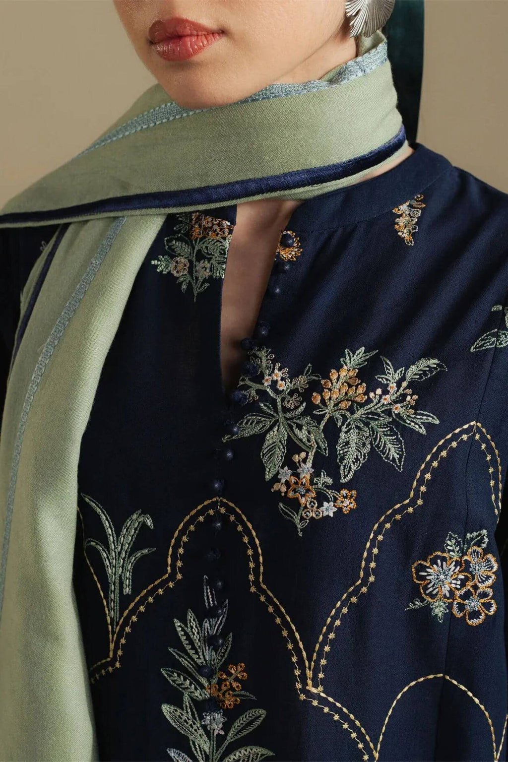 Dhanak with Dupatta Patches