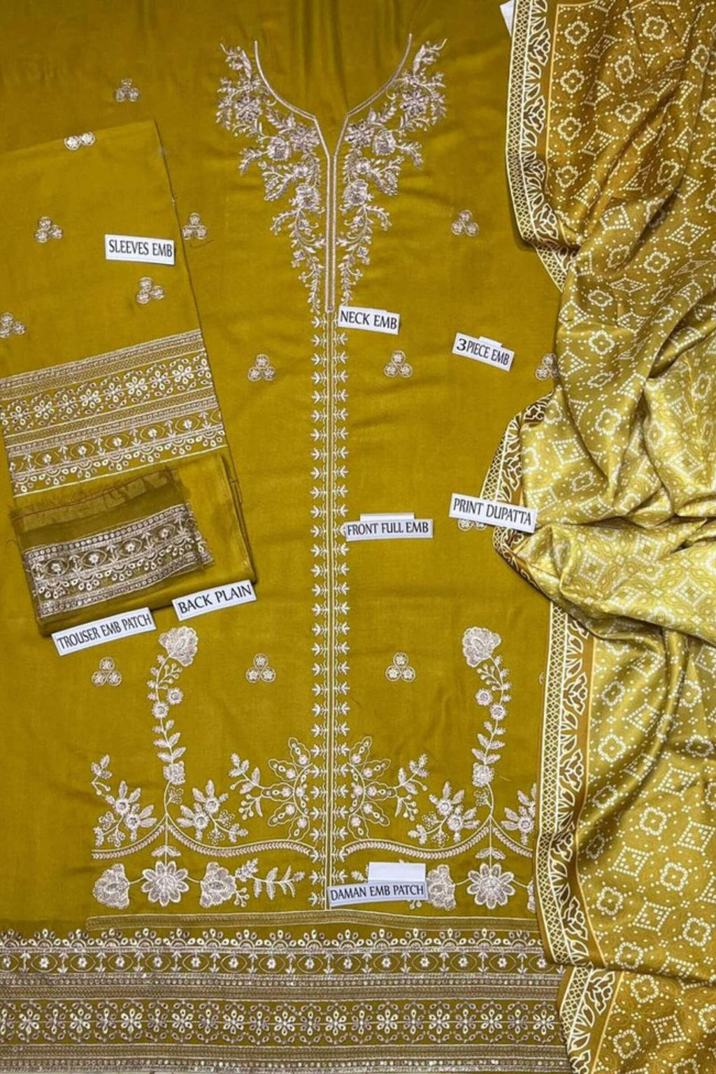 Dhanak with Dhanak Dupatta