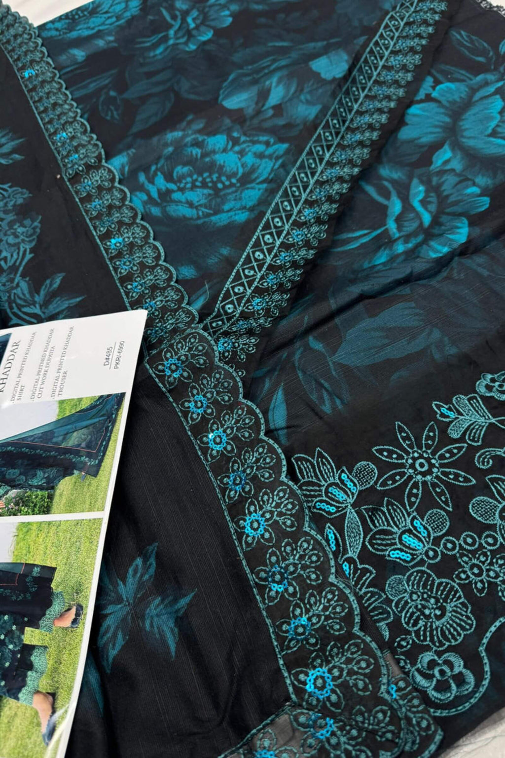 KHADDER WITH PATCHES 3Pc